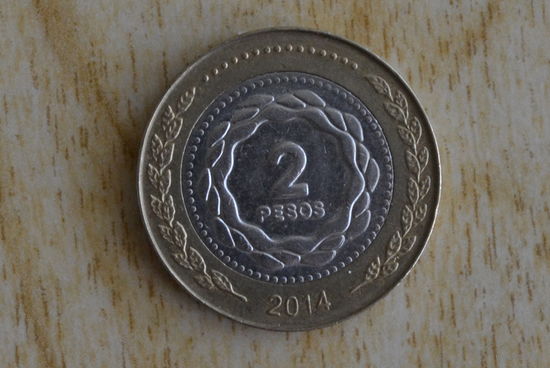 Аргентина 2 песо 2014