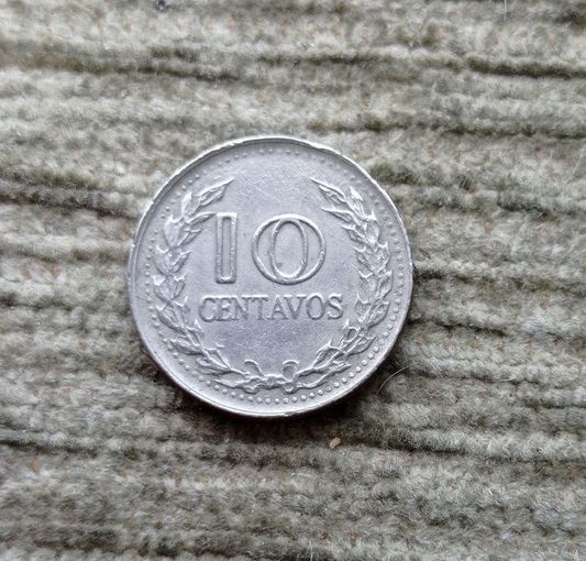 Werty71 Колумбия 10 сентаво 1974