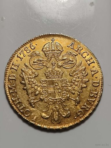 Австрия. Габсбург Иосиф II. дукат 1786 Вена.