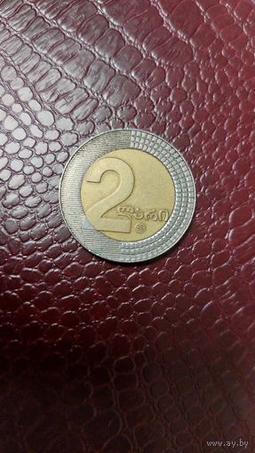 Монета 2 лари 2006г. Грузия.