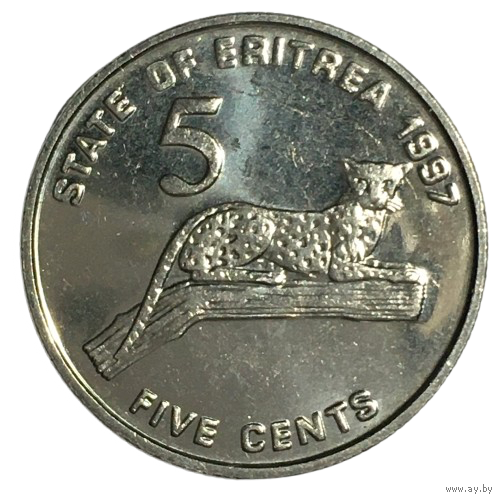 Эритрея 5 центов, 1997 [UNC]
