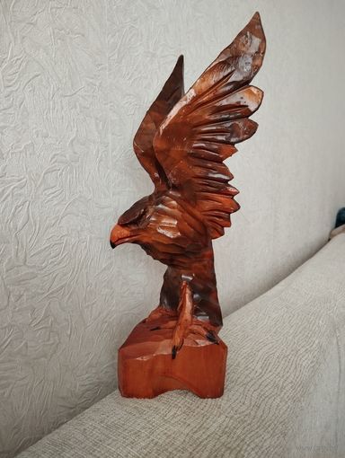 Статуэтка из дерева Орёл.Винтаж.Ручная работа 1970