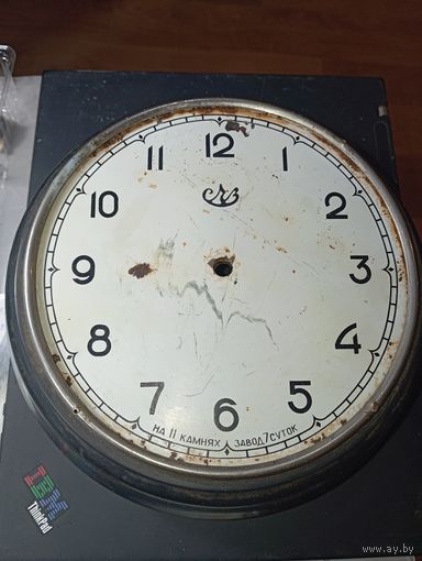 Карболитовый корпус настенных часов СЧЗ . СССР .