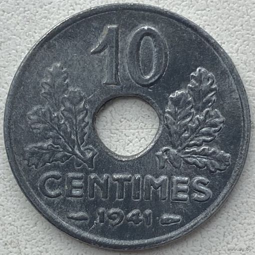 Франция 10 сантимов 1941 г.