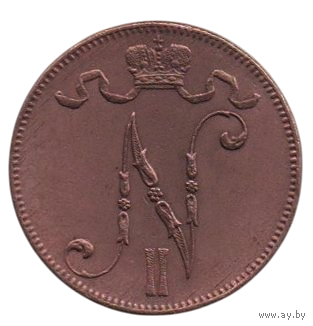 ВЕЛИКОЕ КНЯЖЕСТВО ФИНЛЯНДСКОЕ. 5 ПЕННИ 1916