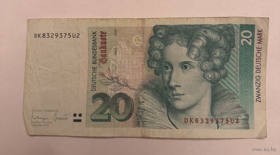 Германия 20 марок 1993