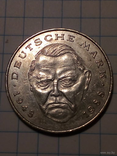 2 марки Германия 1992 J