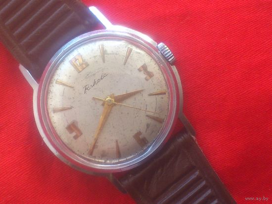 Часы РАКЕТА 2609 тип БАЛТИКА из СССР 1960-х , ВИНТАЖ с РЕМНЕМ