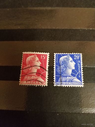 1955 французская колония Алжир искусство полная серия (3-14)