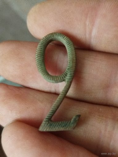 Шикарная,толстая литая погонная шифровка РИА