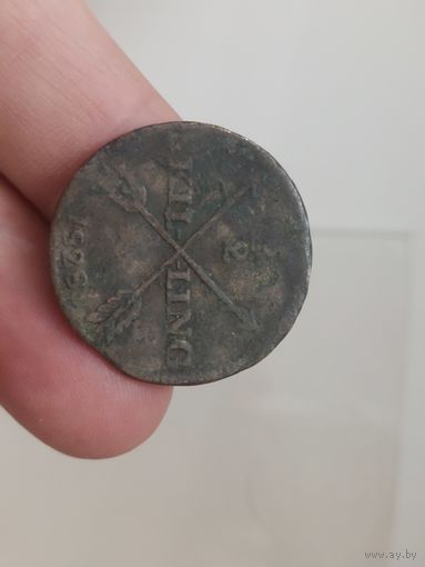 1/2 скилинга 1828 швеция
