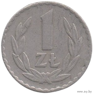 Республика Польша. 1 злотый 1949. Медно - никелевый сплав. Нечастая.