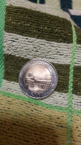 Италия 500 лир, 1987г.