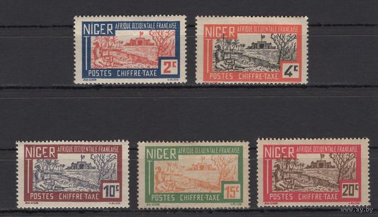 Французский Нигер 1927*  Верблюды, часть серии 5 марок