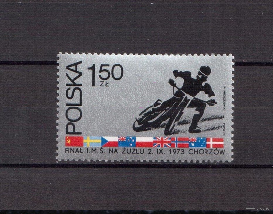 1973 Польша Mi PL 2273 - Чемпионат мира по мотогонкам - 1 марка MNH ** спорт, транспорт