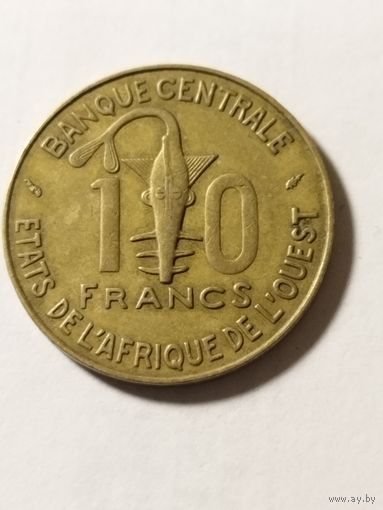 Западная Африка ВСЕАО 10 франков 1982