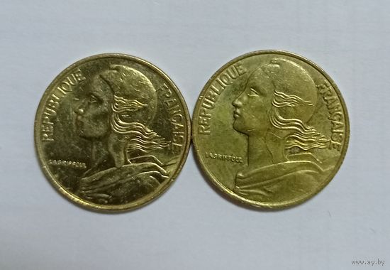 5 сантим Франция 1993 год . 1996 год