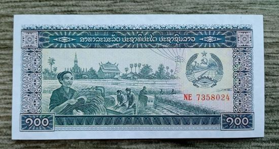 Werty71 Лаос 100 кип 1979 UNC банкнота