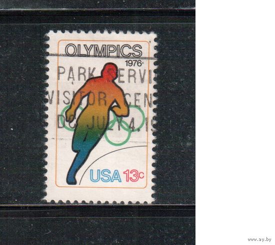 США-1976, (Мих.1282) , гаш.  , Спорт, ОИ-1976