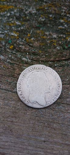 4 гроша ( Злотувка) 1793 Станислав Понятовский