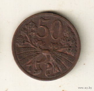 Чехословакия 50 геллер 1949