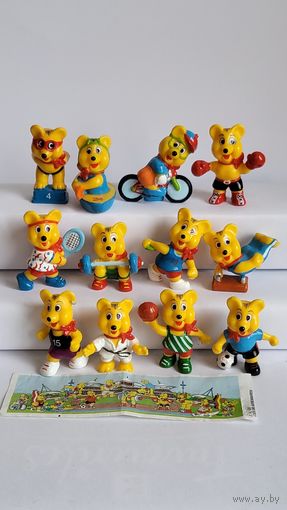 Мишки спортивные киндер Haribo серия Германия(1996)год.