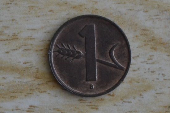 Швейцария 1 раппен 1949 с 1 руб
