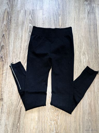 Легинсы трикотажные с моделирующим эффектом, с замочками внизу, р.42