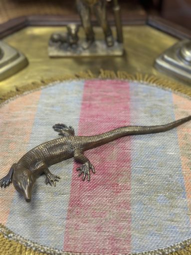 Бронзовая ящерица, варан, саламандра, полнотелая, много лотов с рубля