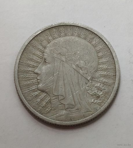 2 злотых 1932, красивая патина