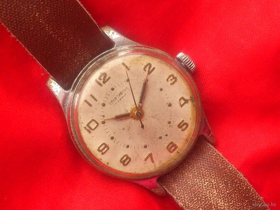 Часы СПОРТИВНЫЕ 1МЧЗ им. КИРОВА из СССР 1955 года, РЕДКИЕ, из ПЕРВЫХ в КОРПУСЕ ШТУРМАНСКИЕ ГАГАРИНСКИЕ  , ВИНТАЖ