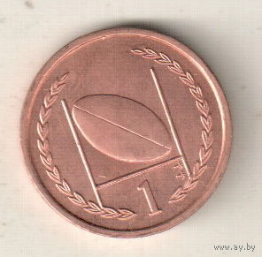 Остров Мэн 1 пенни 1997