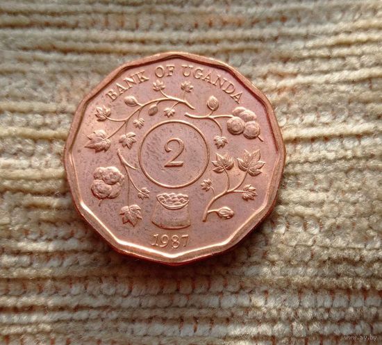 Werty71 Уганда 2 шиллинга 1987
