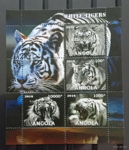 СЕРИЯ Блоков кошки собаки тигры  фауна  MNH
