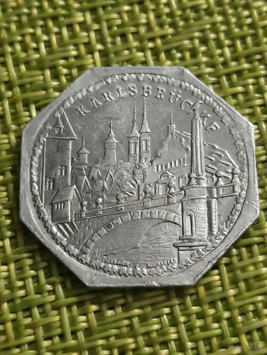 20 Пфеннигов Нотгельд Нюрнберг Карлов мост Karlsbrucke