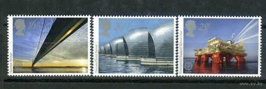 Великобритания - 1983г. - великие произведения человеческого разума - 3 марки - полная серия, MNH [Mi 953-955]. #3-GB-Z-1-14