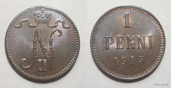 1 пенни 1915 UNC