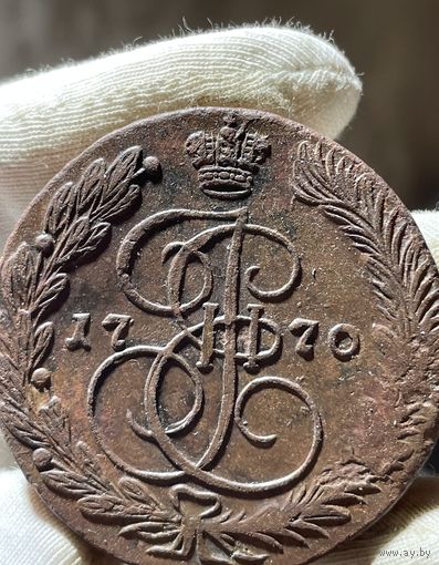 5 копеек 1770 ЕМ без МЦ.Кладовая.Состояние.