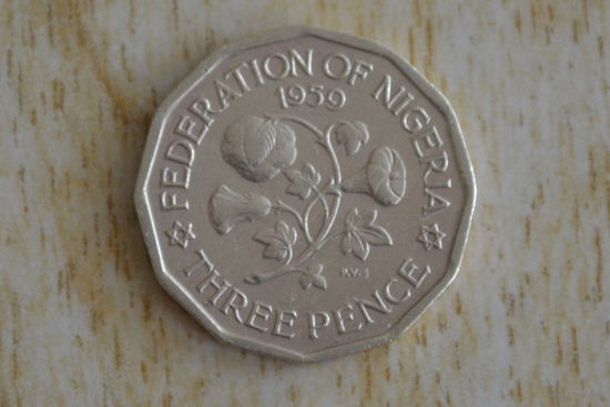 Нигерия 3 пенса 1959
