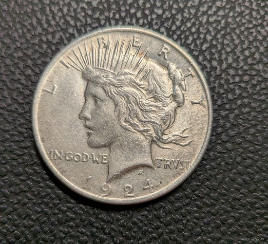 Доллар Мирный 1924г Отличный.