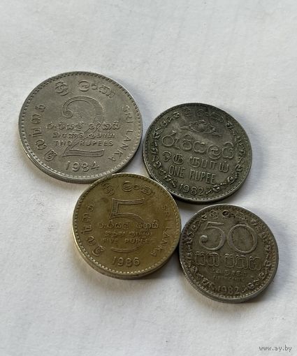 Шри-Ланка 4 монеты