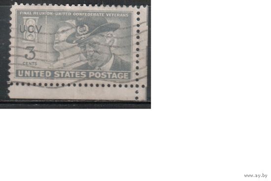 США-1951, (Мих.616), гаш., Солдат, Ветераны (одиночка),