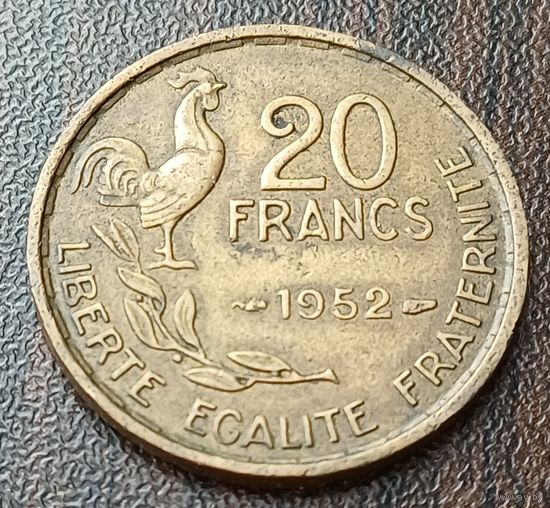 Франция 20 франков, 1952    ( 1-14-1 )
