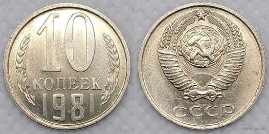 10 копеек 1981 Unc СССР