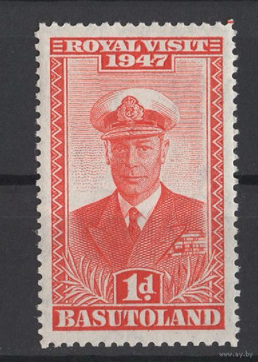 Басутоленд / Basutoland 1947 ** Адмирал Король Георг VI (Альберт Фредерик Артур Георг), Король Соединённого Королевства и доминионов Британского Содружества, последний император Индии