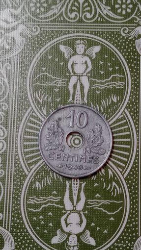 Франция 10 сантимов 1943