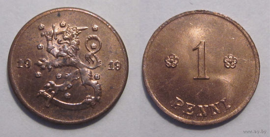 1 пенни 1919 BUNC
