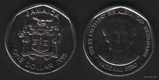 Ямайка km189 1 доллар 2015 год (8 ТОРГ ЛЮБОЙ