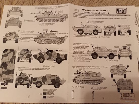 Деколь на БТТ Варшавского договора YnoT. 1/72