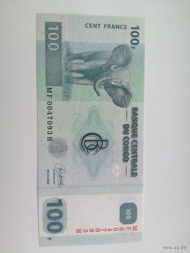 Конго 100 UNC c рубля